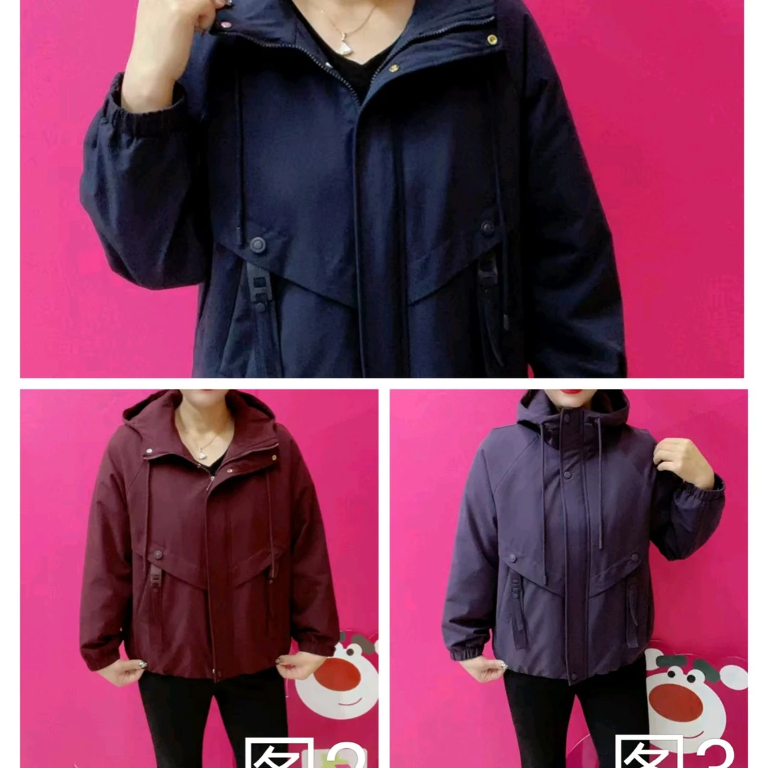 新款冬季加绒棉服(1款3色厂家直销自留款)