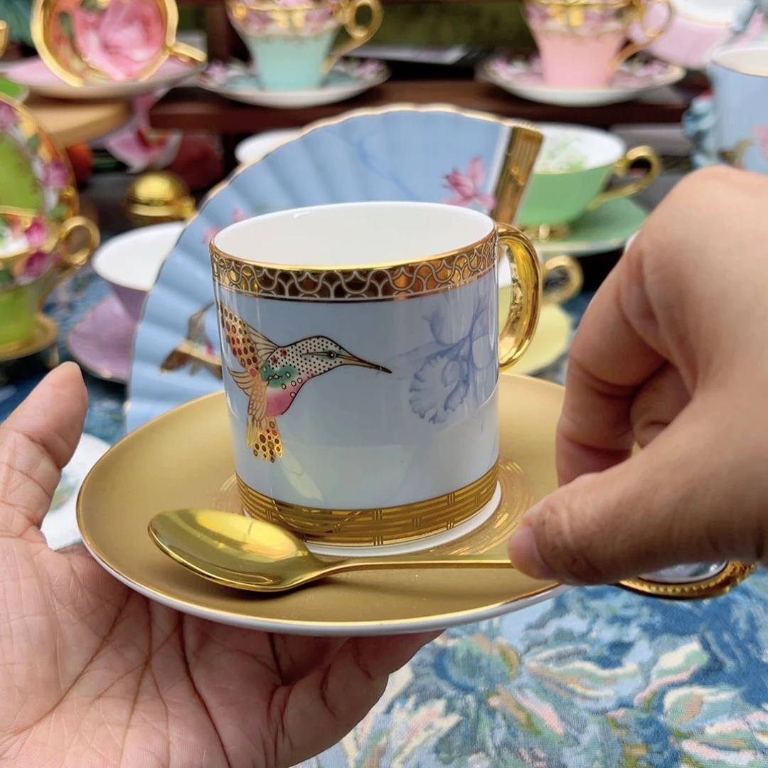 陶瓷自然卡特兰杯碟礼盒装