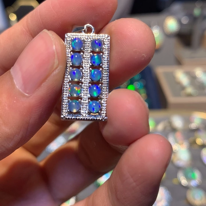 欧泊合金欧泊吊坠