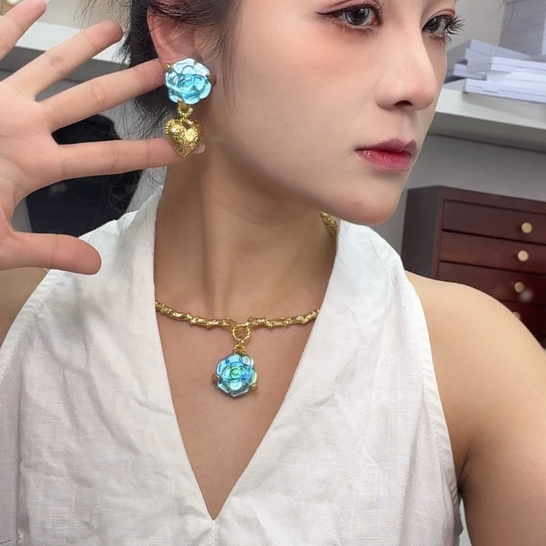 纯铜琉璃合金Gavilane 山茶花好美