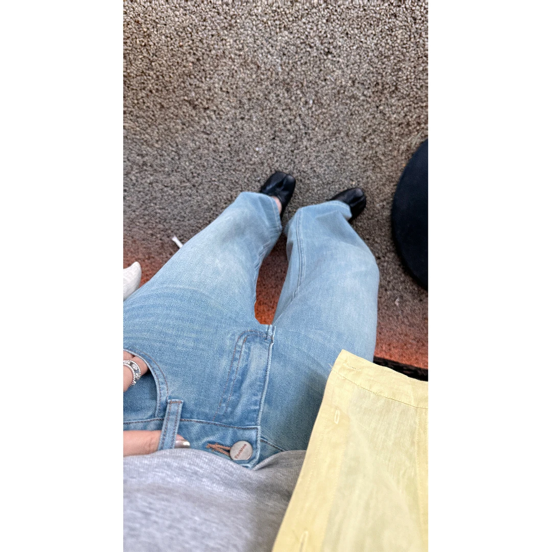 苏安家“冰皮薄荷” 会呼吸的面膜牛仔 窄版薄荷牛仔四面弹夏季超薄