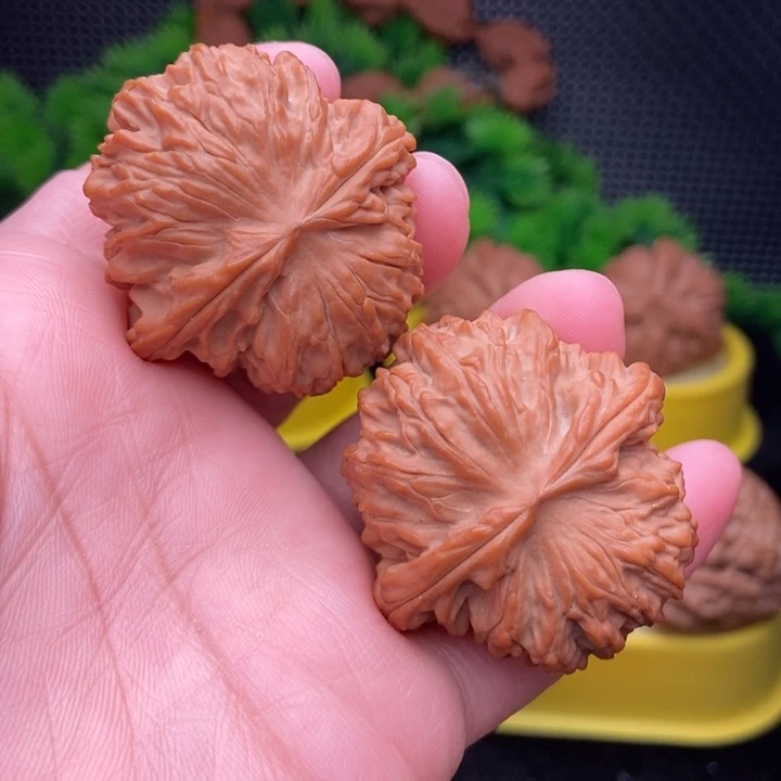 吊坠文玩核桃红豆元宝41全品