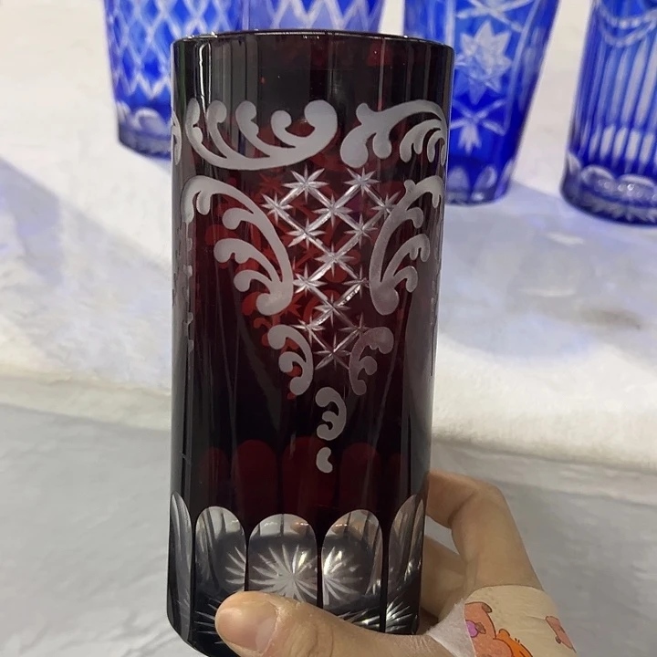 手柄款水晶玻璃微瑕一个