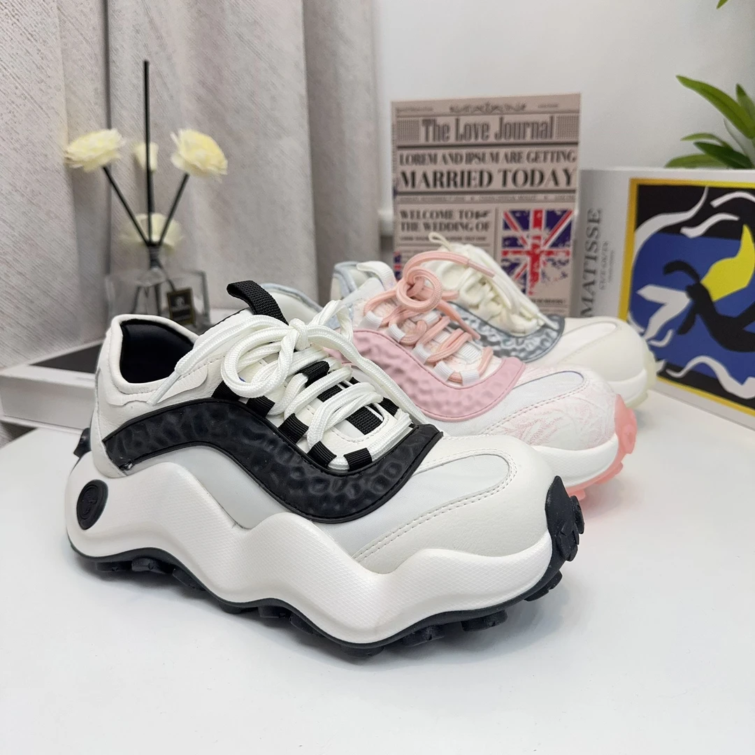 【果冻Y10】25新小众设计师弯刀厚底潮鞋ins休闲透气百搭时尚板鞋