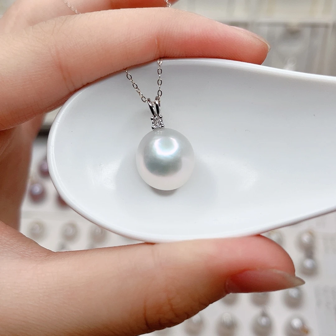 合金淡水珍珠吊坠(赠链)