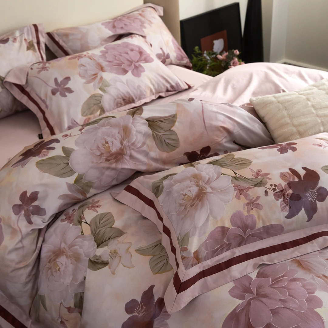 POCKET PIG/布袋猪【杏花疏影】全棉纯棉床单四件套