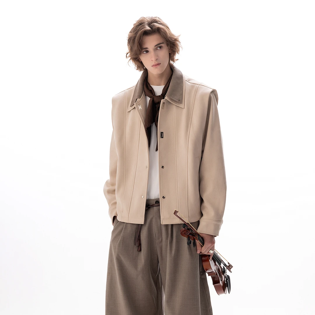 CHOR 秋季cleanfit高级感硬挺夹克外套男生小众痞帅高智感穿搭潮