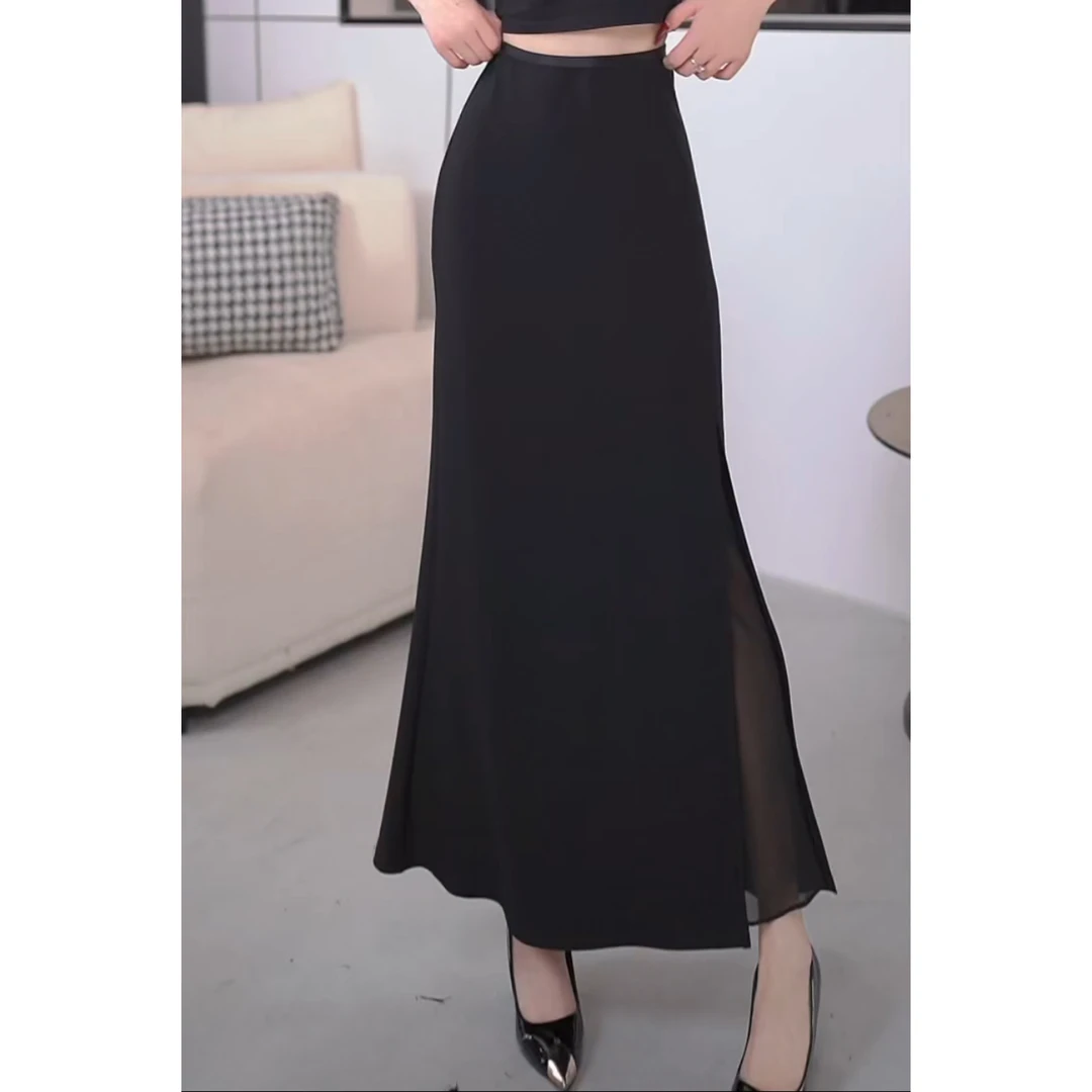 【老板娘高定】春装橡筋腰半身裙时尚简约气质优雅百搭裙2865