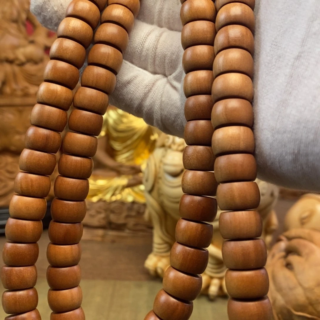 佛*迈索尔老山檀香0.8*1.3手串