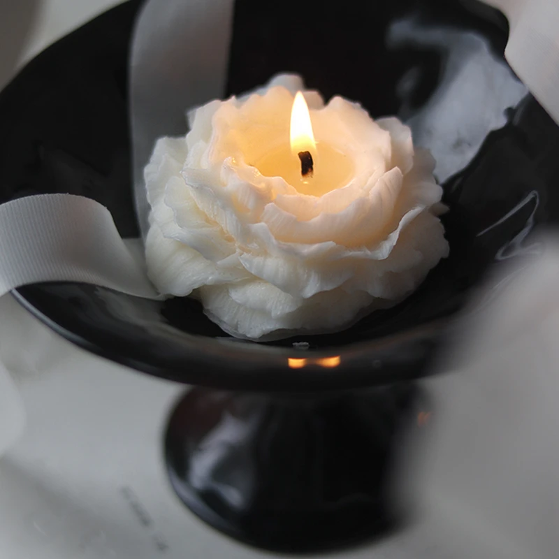 山茶花香薰蜡烛礼盒低温蜡烛小众高级感玫瑰卧室摆件女生生日礼物