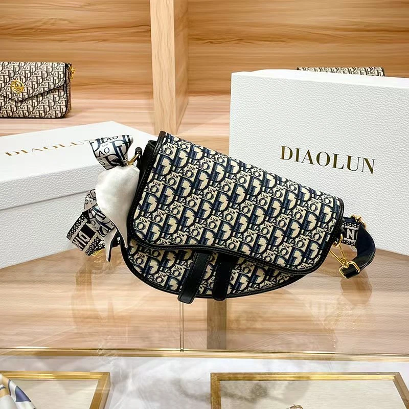 DIAOLUN/迪奥伦奴2025新款时尚百搭单肩斜挎马鞍女包轻奢小包8012