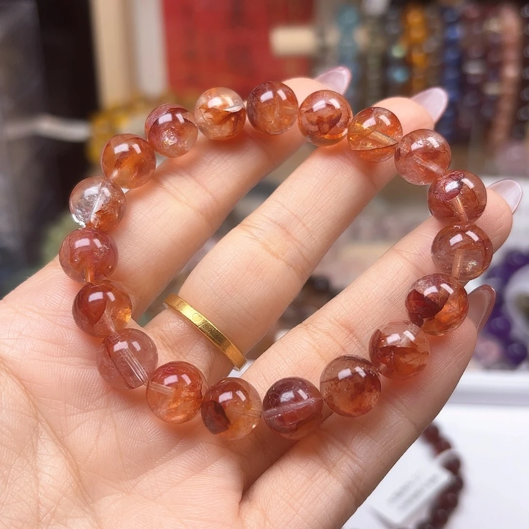 水晶手链未镶嵌红胶花