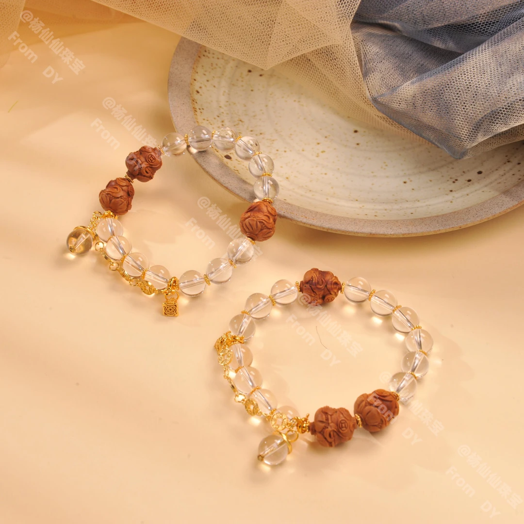 925银银制品 银镶多宝手串（8mm）-多样性发其一X1826自发