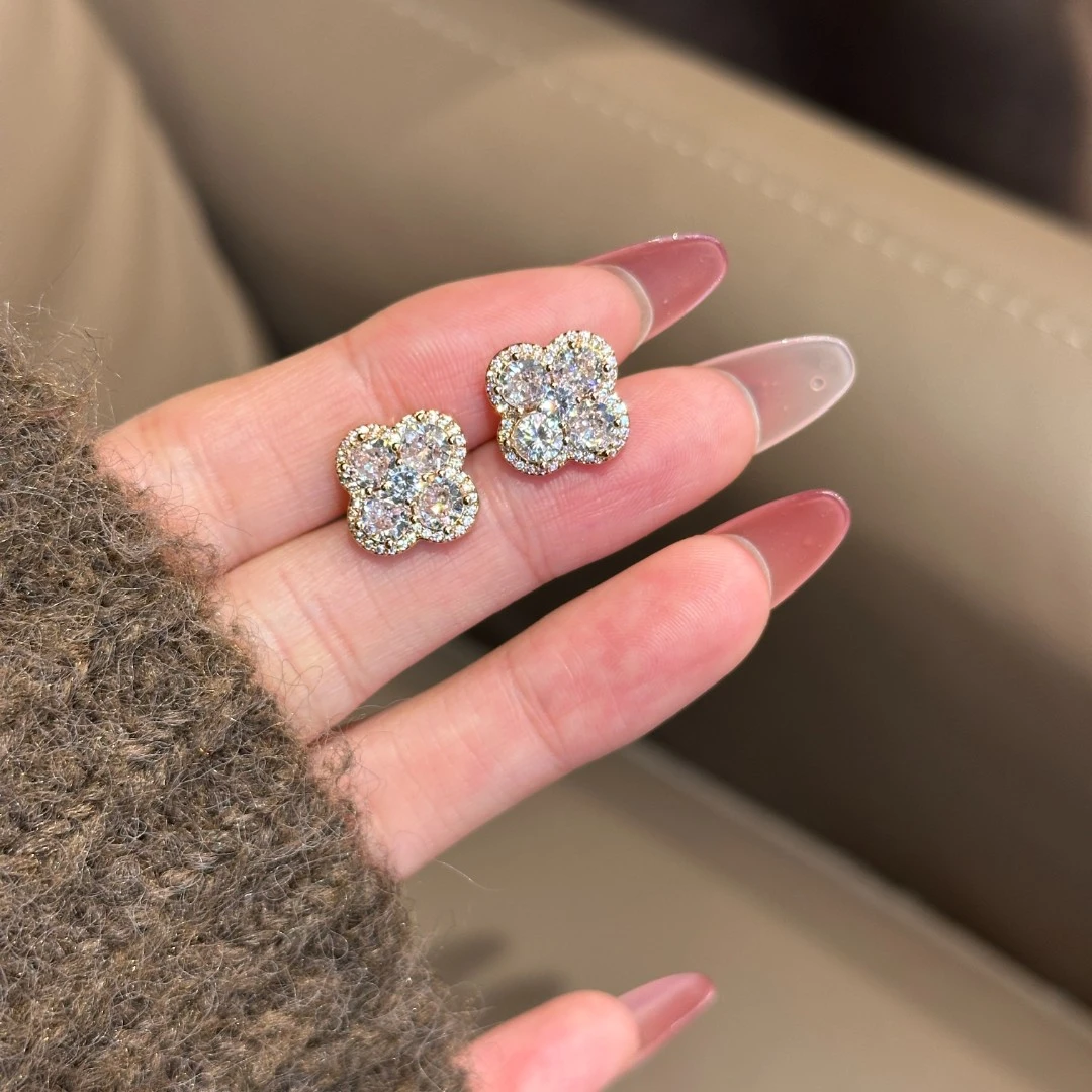 铜合金合成锆石耳饰 CC11796 高定系列 耳环