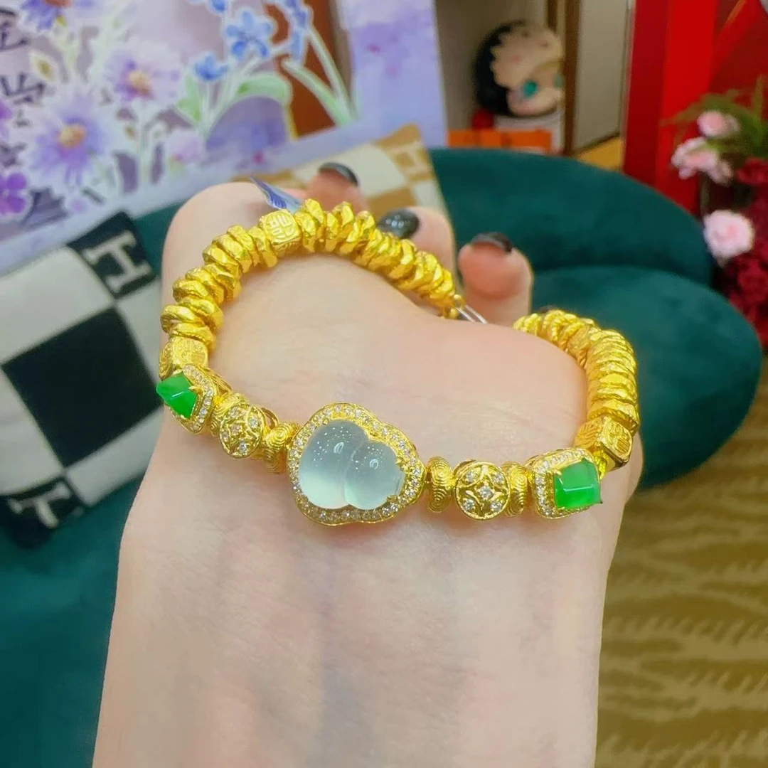 翡翠葫芦手链  多样性团购发一件