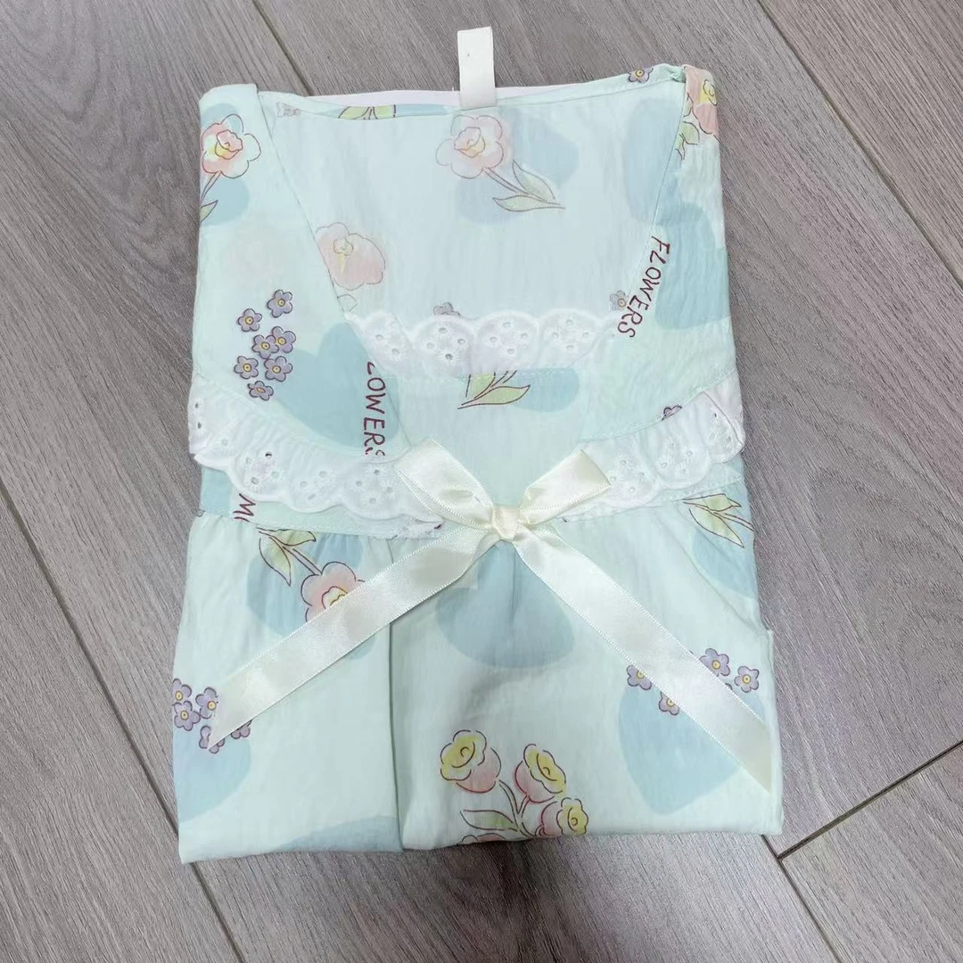 女夏季短袖睡裙甜美宽松睡衣家居服可爱 538