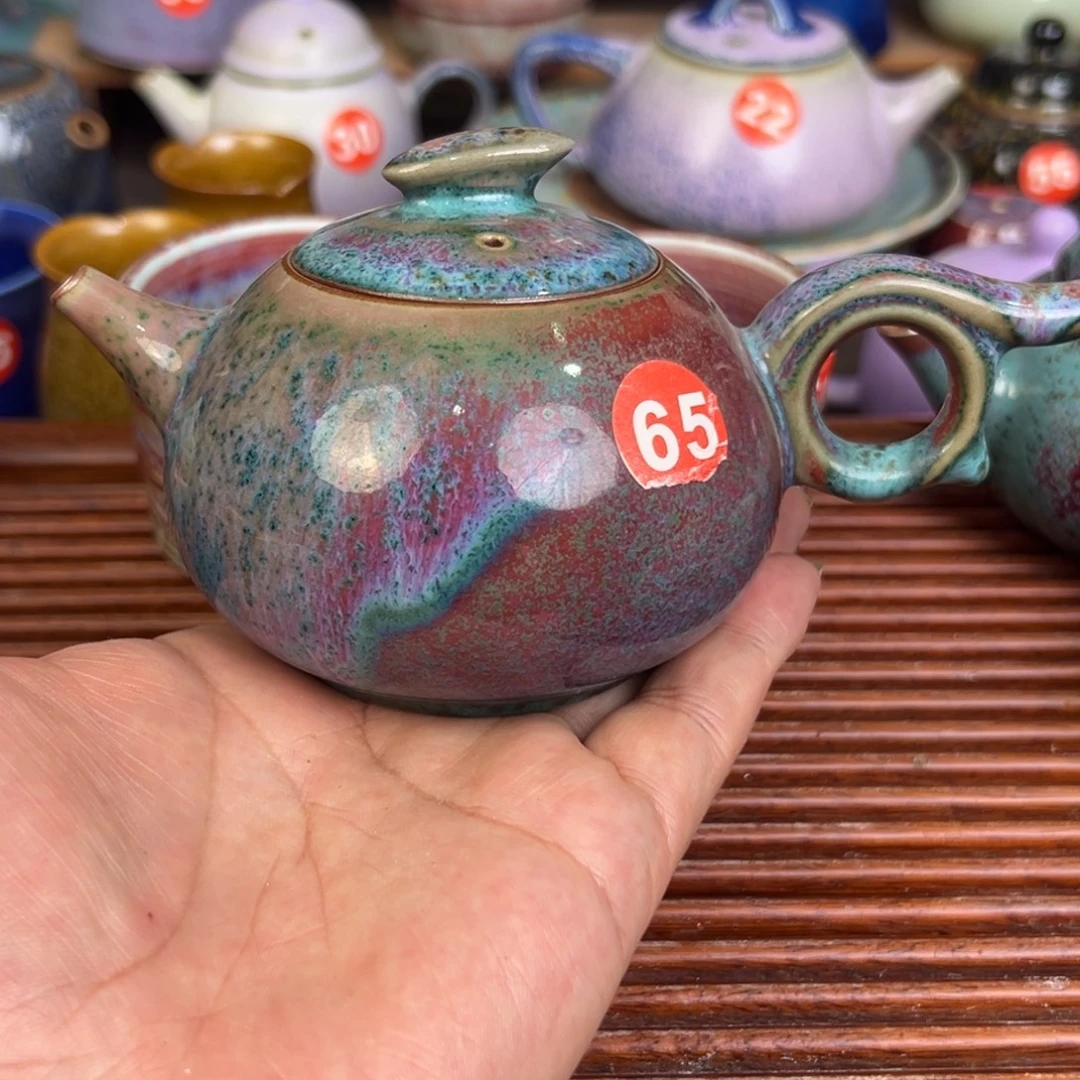 手工制作钧窑茶器