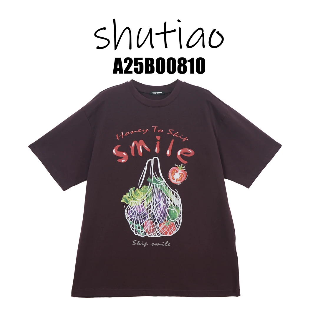 【SHUTIAO】2025春夏：新款小众设计款T恤A25B00810
