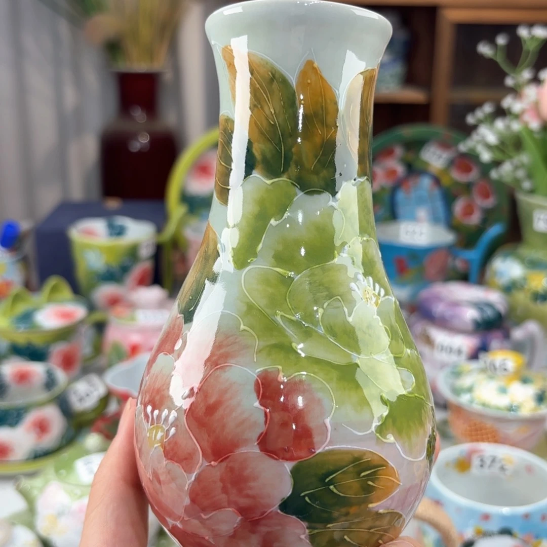 景德镇手绘高温釉下彩陶瓷茶具