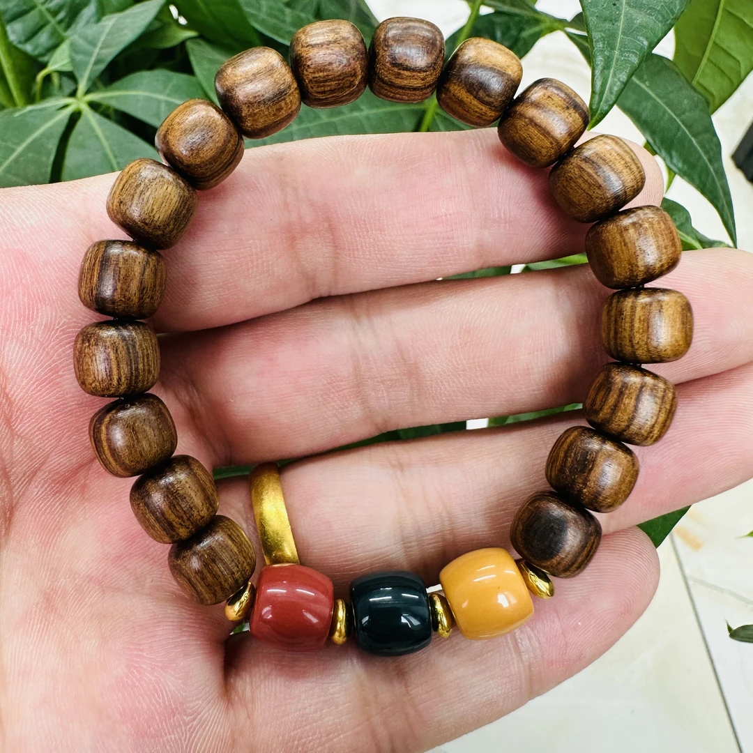 红绿灯黄花梨单圈手串HH-2605无礼盒