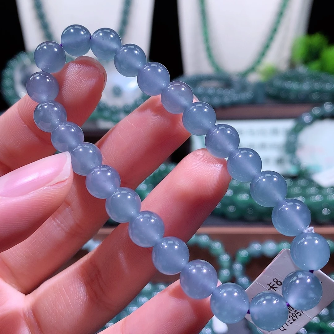 翡翠未镶嵌手链天然a货翡翠手串8