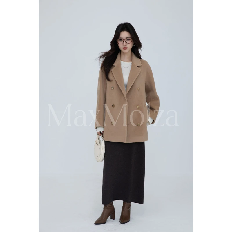 MaxMolza经典801欧美风短款轻奢高级羊绒外套