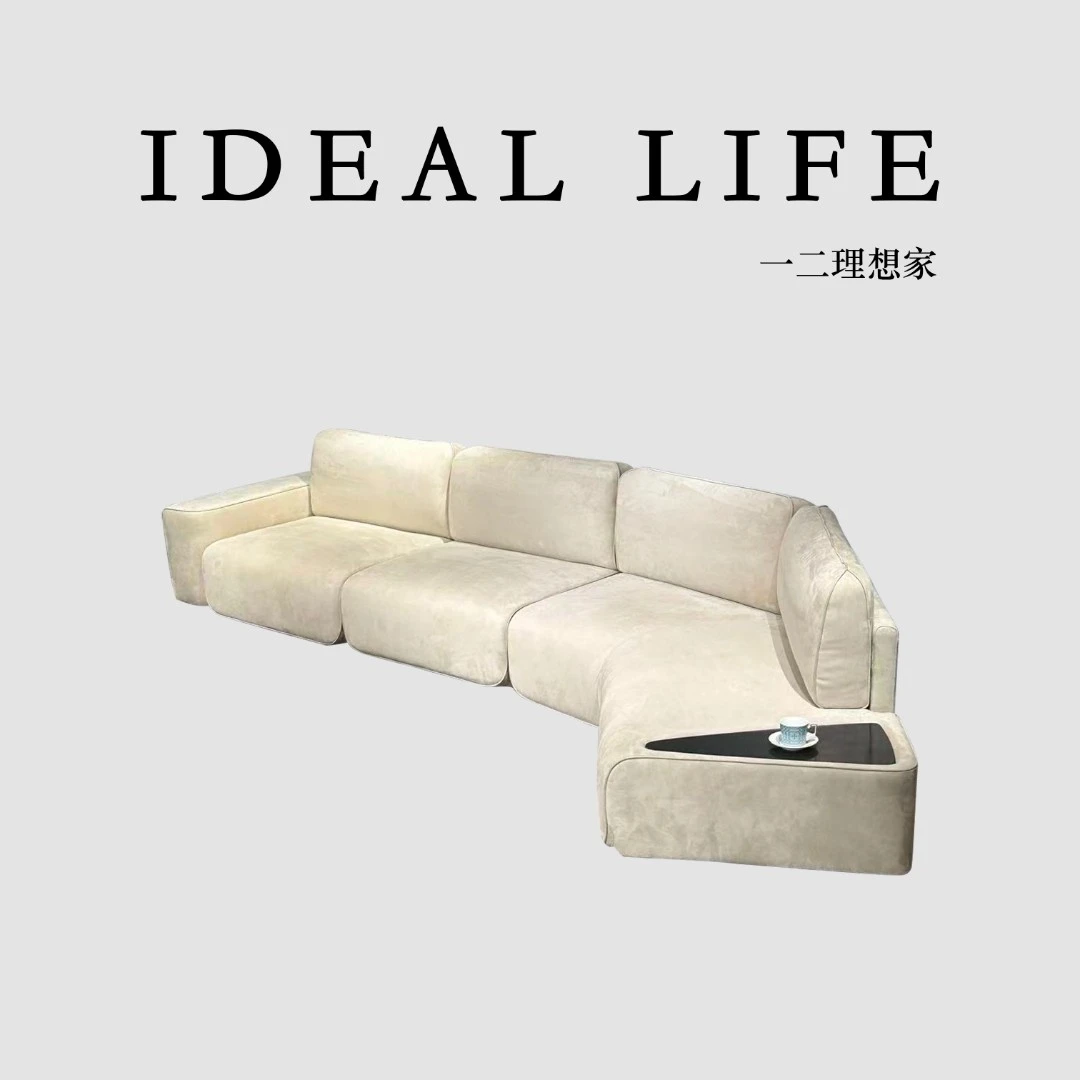 【波斯顿沙发·一二力荐】意式极简客厅直排转角落地大户型轻奢异形