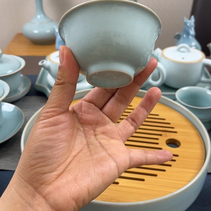 杯天青永乐压手杯一级全品礼
