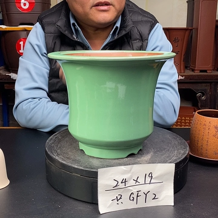 紫砂花盆货号一只GFY2