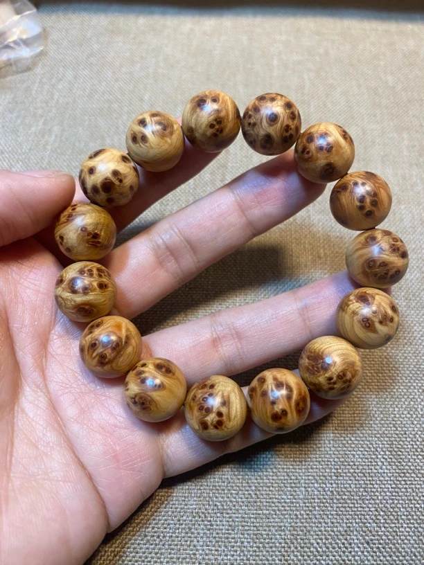 太行崖柏1.5mm满留疤单圈手串