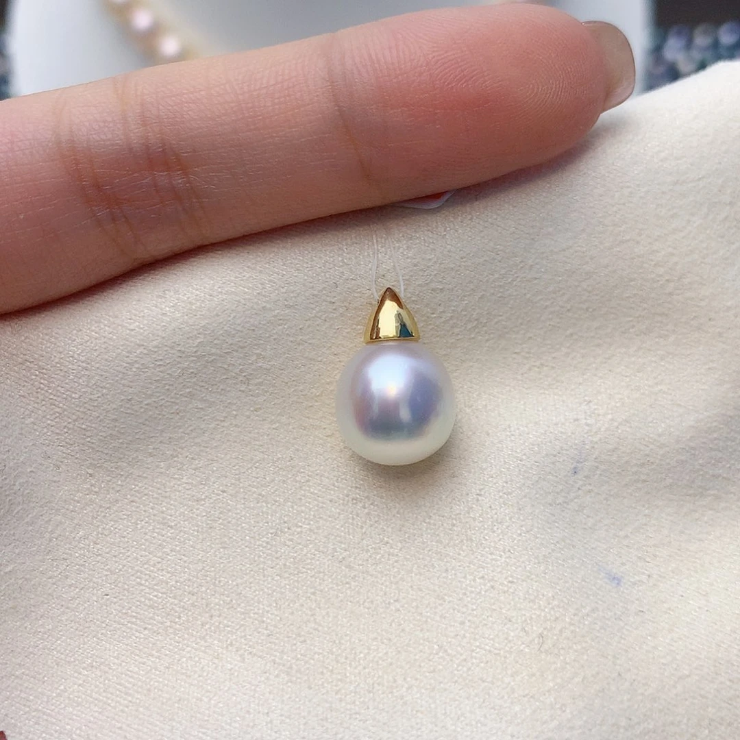 海水珍珠18K金镶嵌颈饰W68