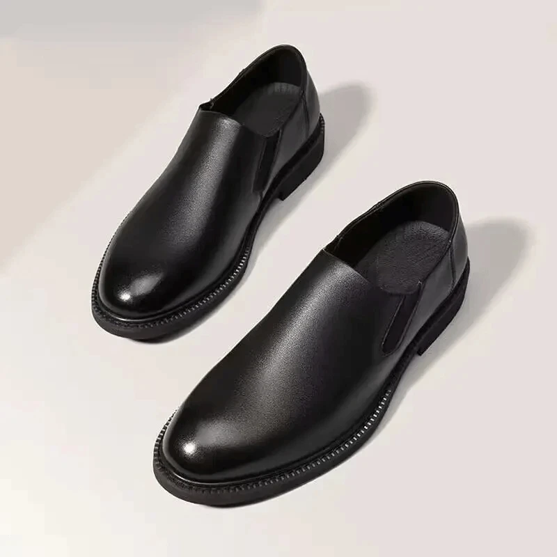 【蛇来运转】2025新款男士中国风商务休闲皮鞋舒适软底百搭皮鞋男