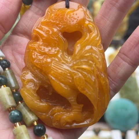 岫玉未镶嵌挂件挂件