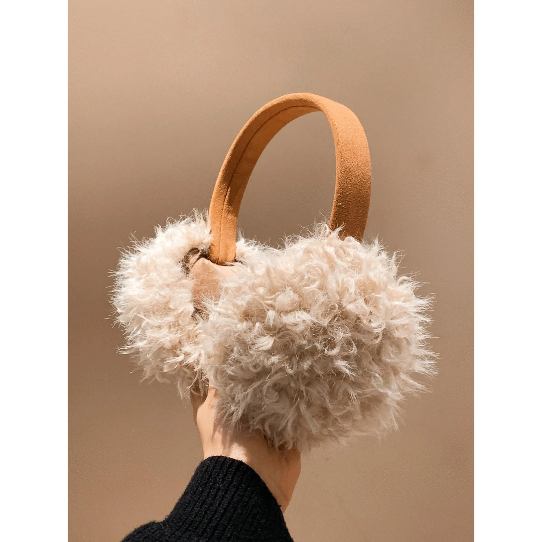 美拉德毛绒耳罩女冬季毛茸茸保暖加厚护耳包百搭防寒防风防冻耳套