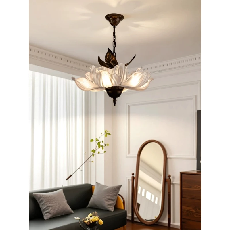 法式吊灯2025新款中古复古卧室侘寂风宋氏美学禅意餐厅主卧客厅灯