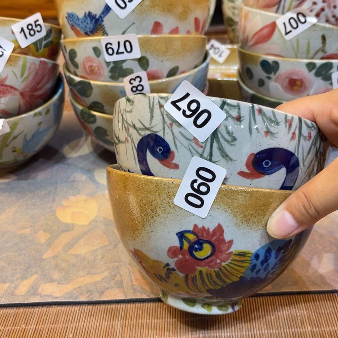 瓷片小*茄景德镇手工制作