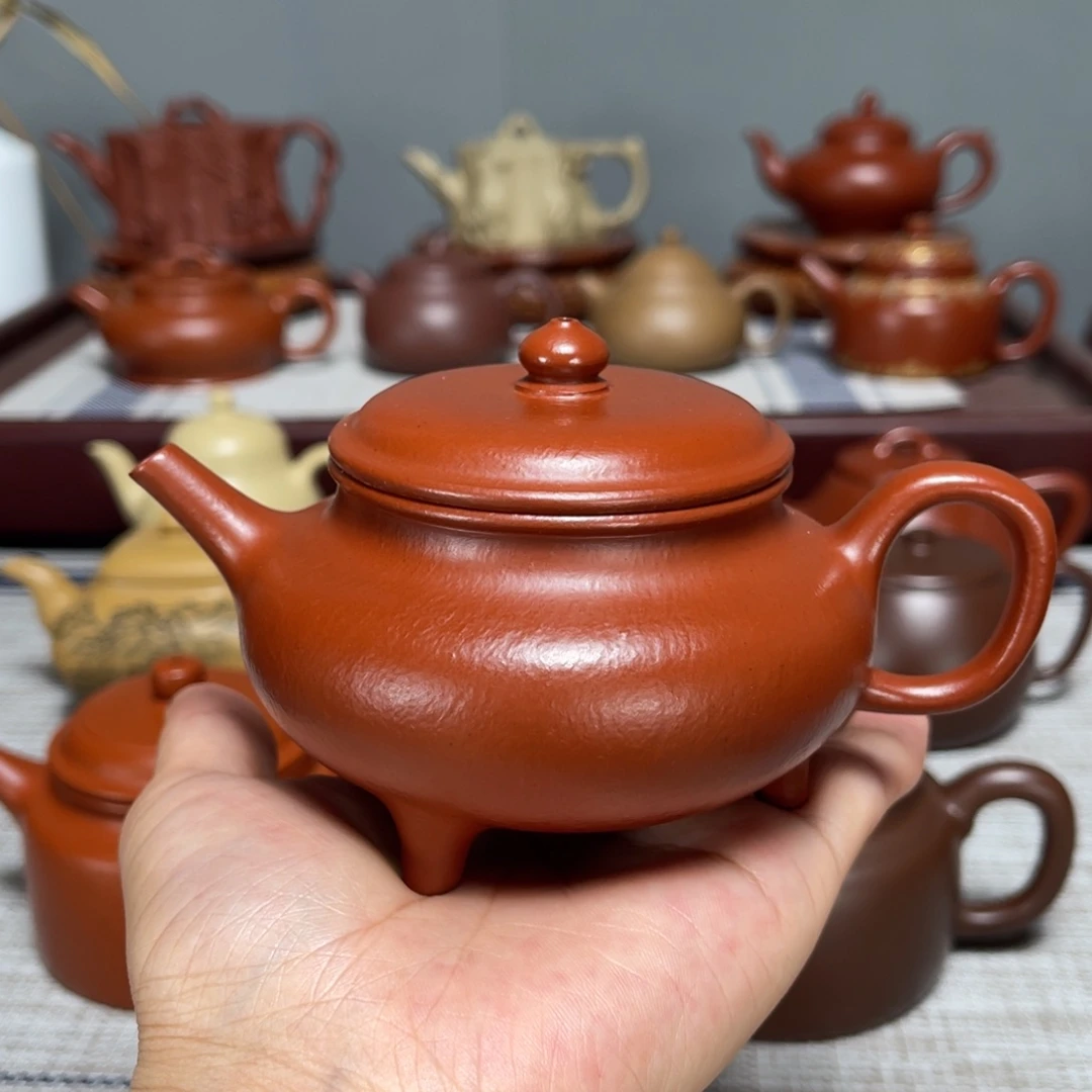 茶壶紫砂全手工制作170cc