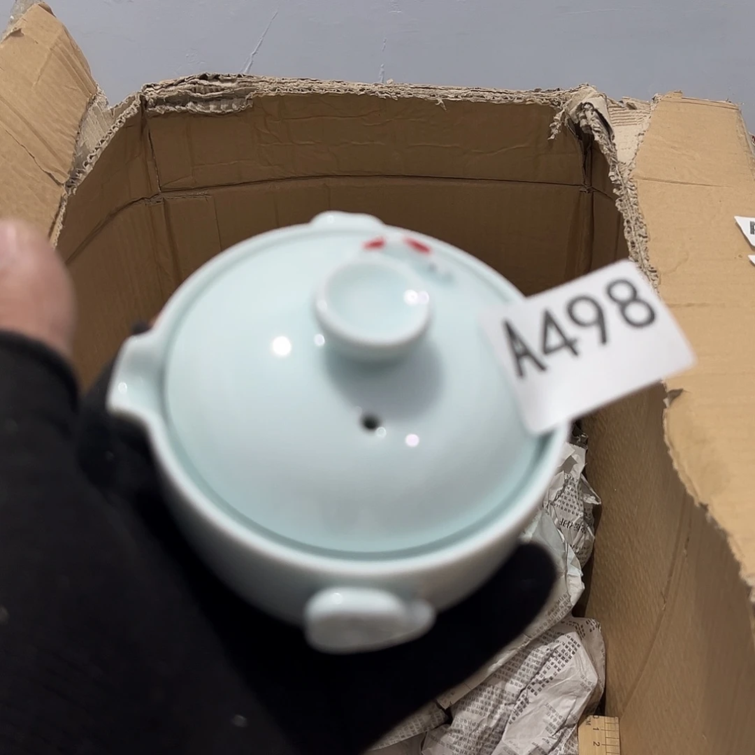 瓷片茶摆件工艺品摆件666