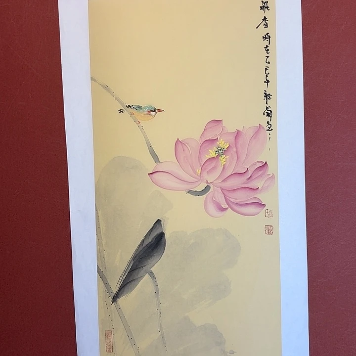 国画听兰老师花鸟