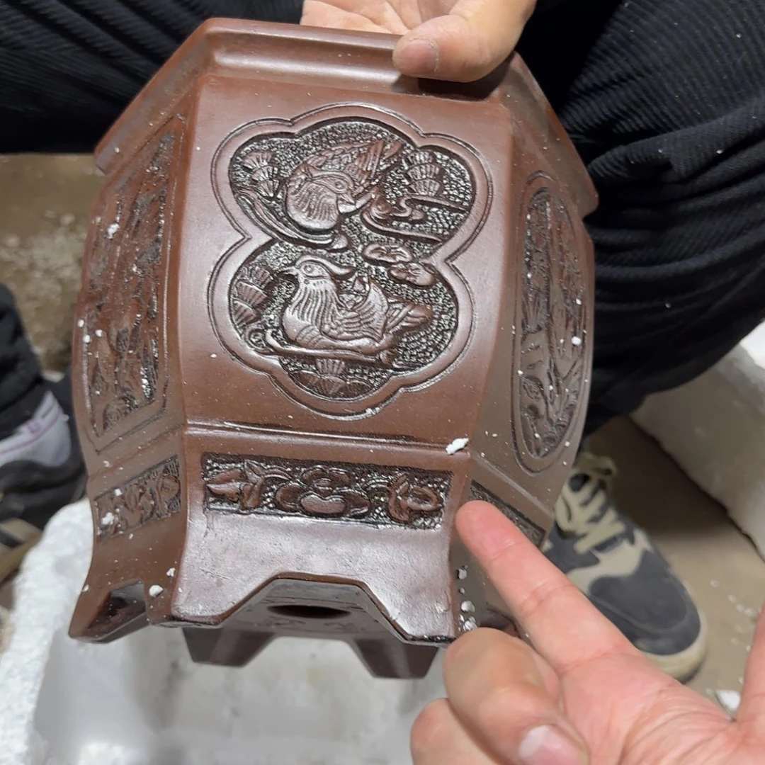 紫砂花盆口径23 20高度22
