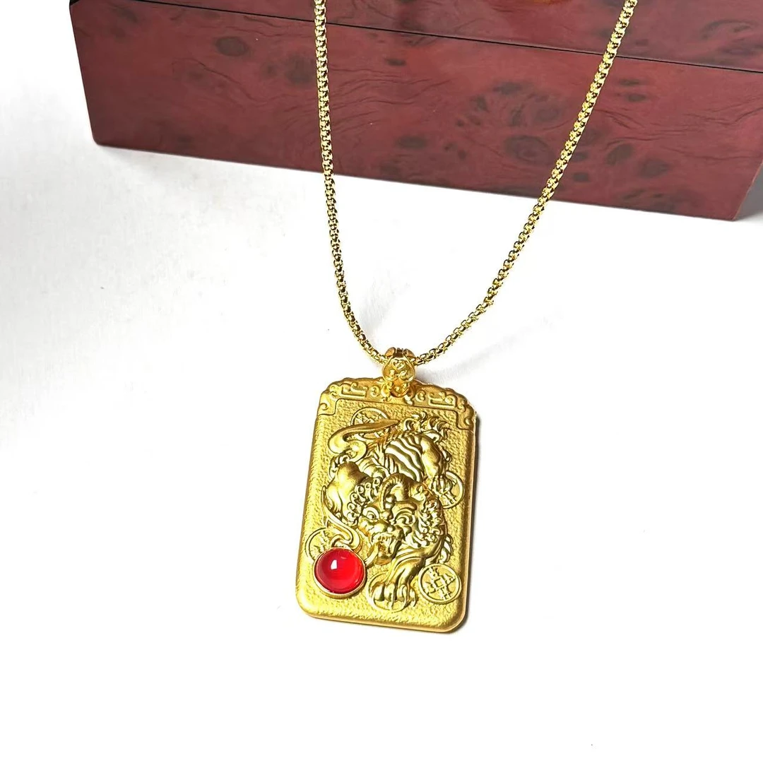 通体实心内外纯箔臻奢品k866高端吊坠