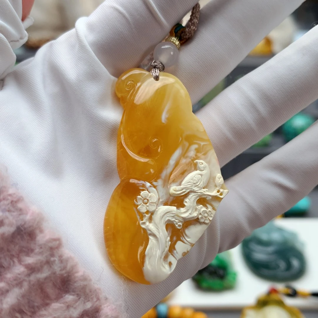 琥珀裸石未镶嵌其他