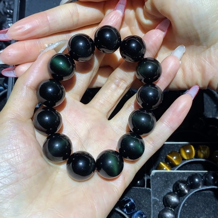 黑曜岩手链未镶嵌C****