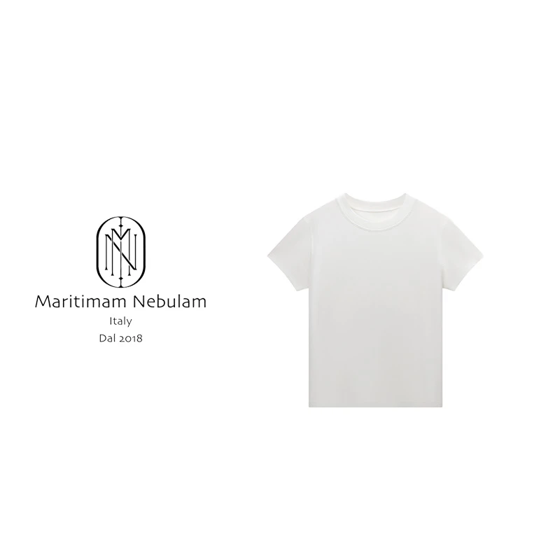 MN早春圆领短款打底衫小众设计百搭T恤 SZ944