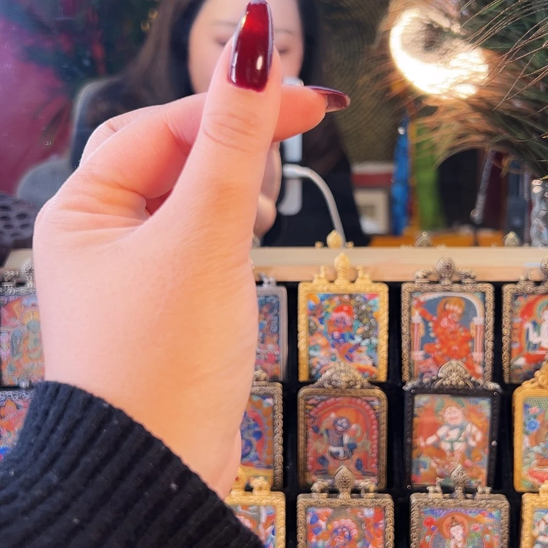 装裱画小佛龛纯手工