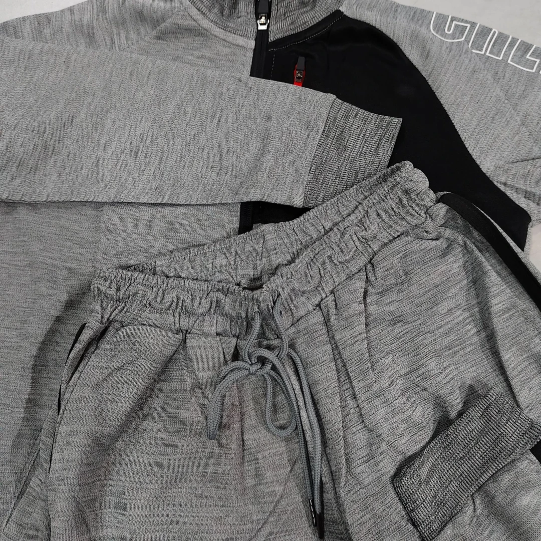 916号儿童长袖长裤套装前拉链