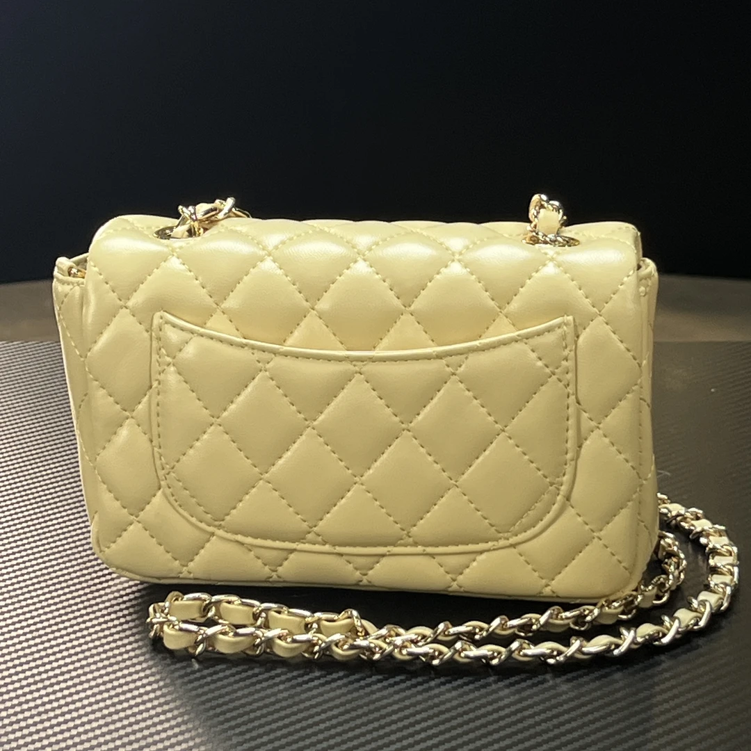 HIRMRIS手工真皮包 18-551679-黄 胖子香