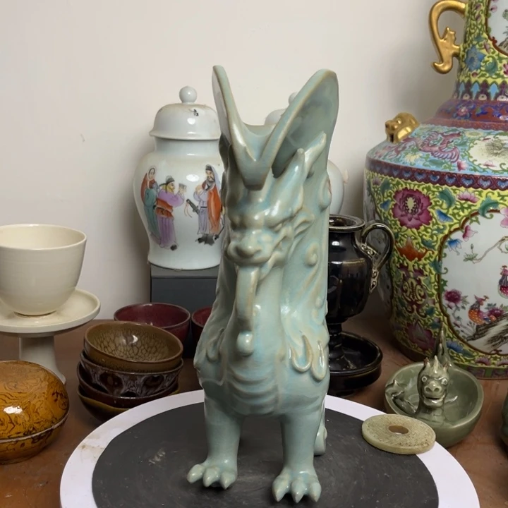 紫砂花瓶瓷器瓷器