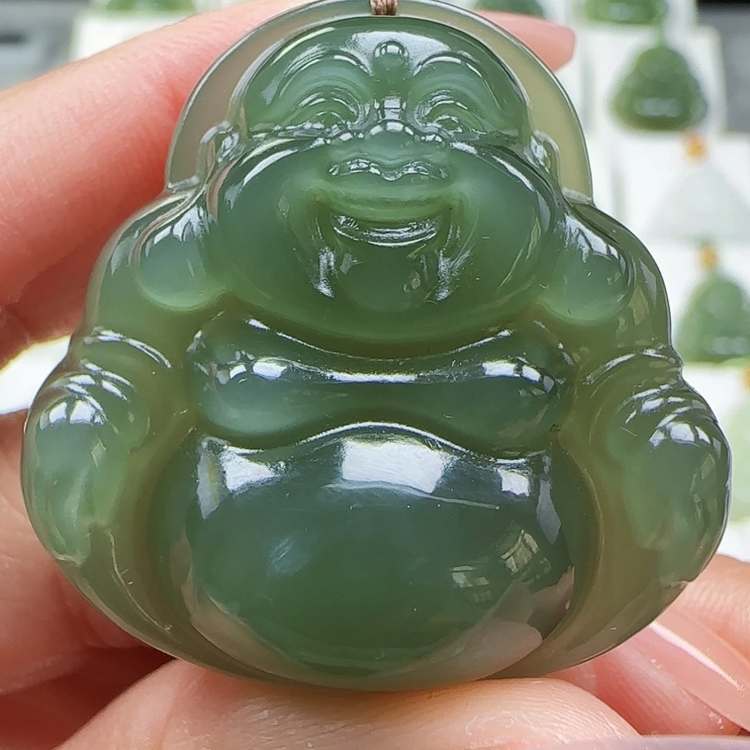 和田玉未镶嵌吊坠(赠链)