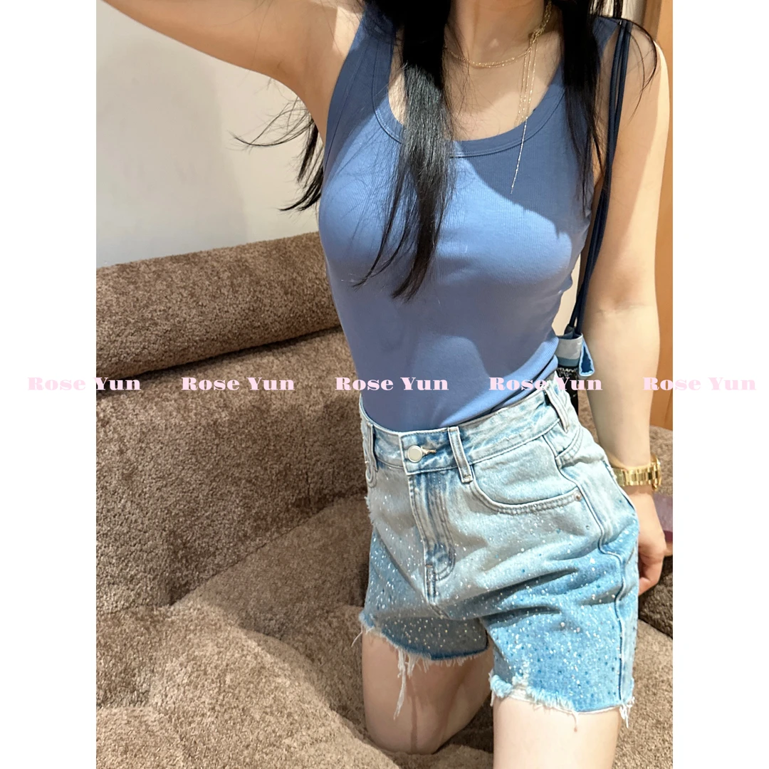 【Rose Yun】宽肩一体杯胸垫显瘦无袖背心 JY055075